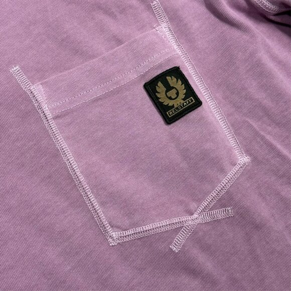 NWOT Belstaff Pink TShirt Chest Pocket 100% Cotton Short Sleeve XXL - Picture 4 of 7